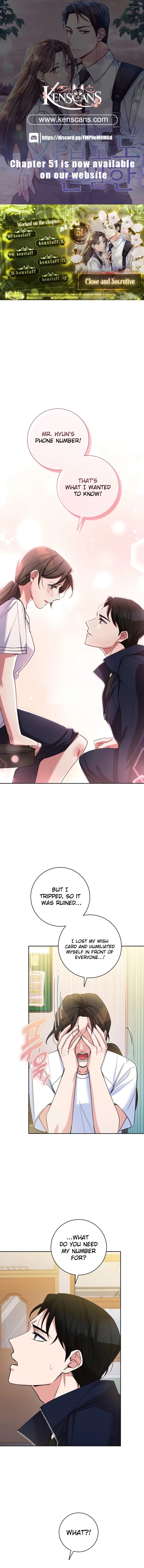 Read Close and Secretive Manga Online