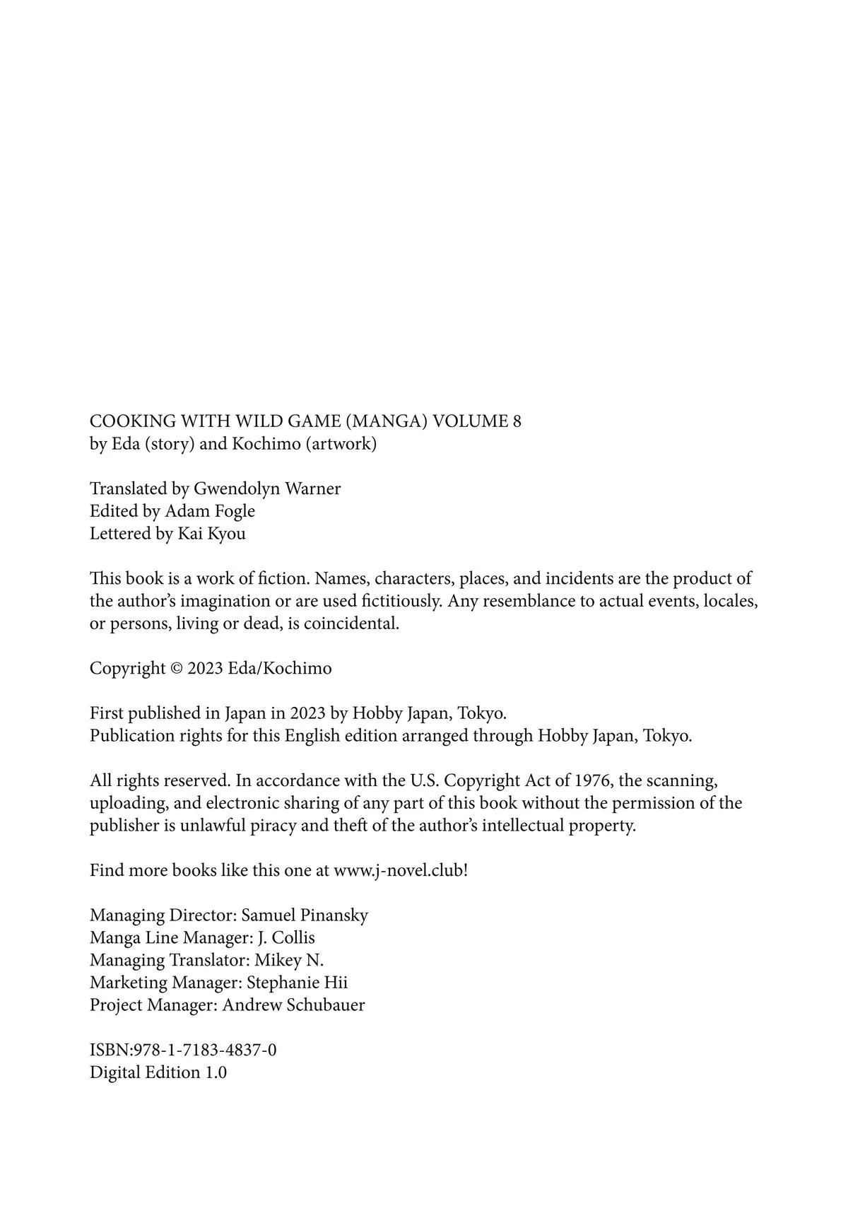 Read Cooking with Wild Game Manga Online