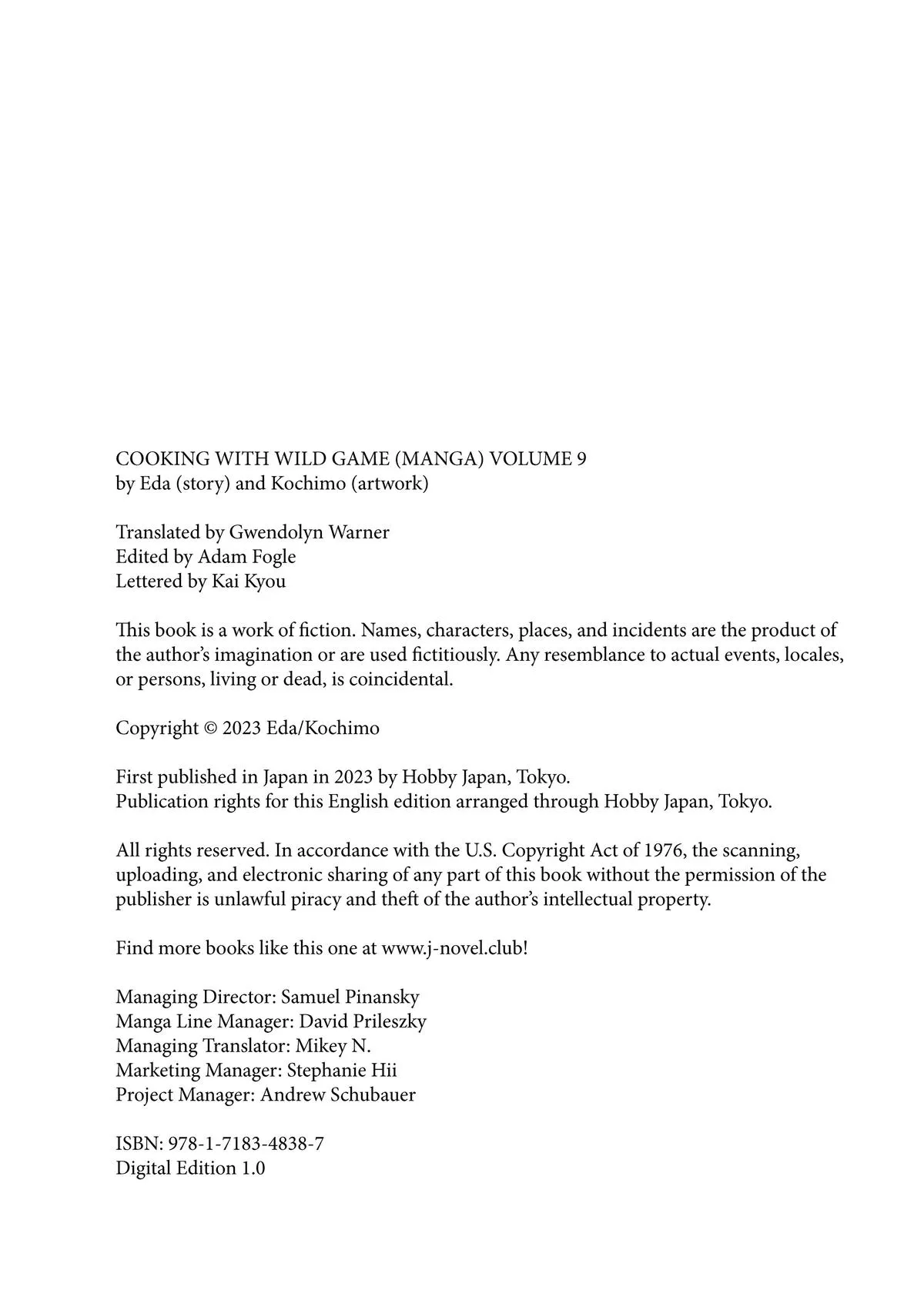 Read Cooking with Wild Game Manga Online