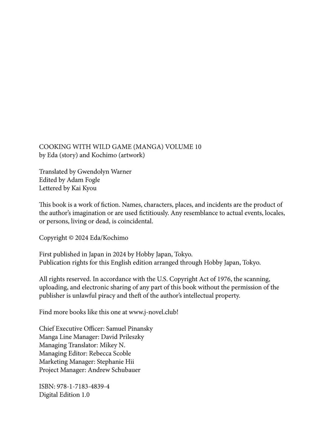 Read Cooking with Wild Game Manga Online