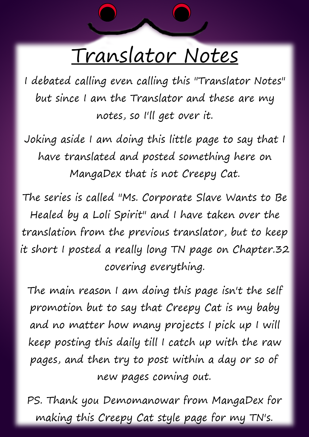 Read Creepy Cat Manga Online