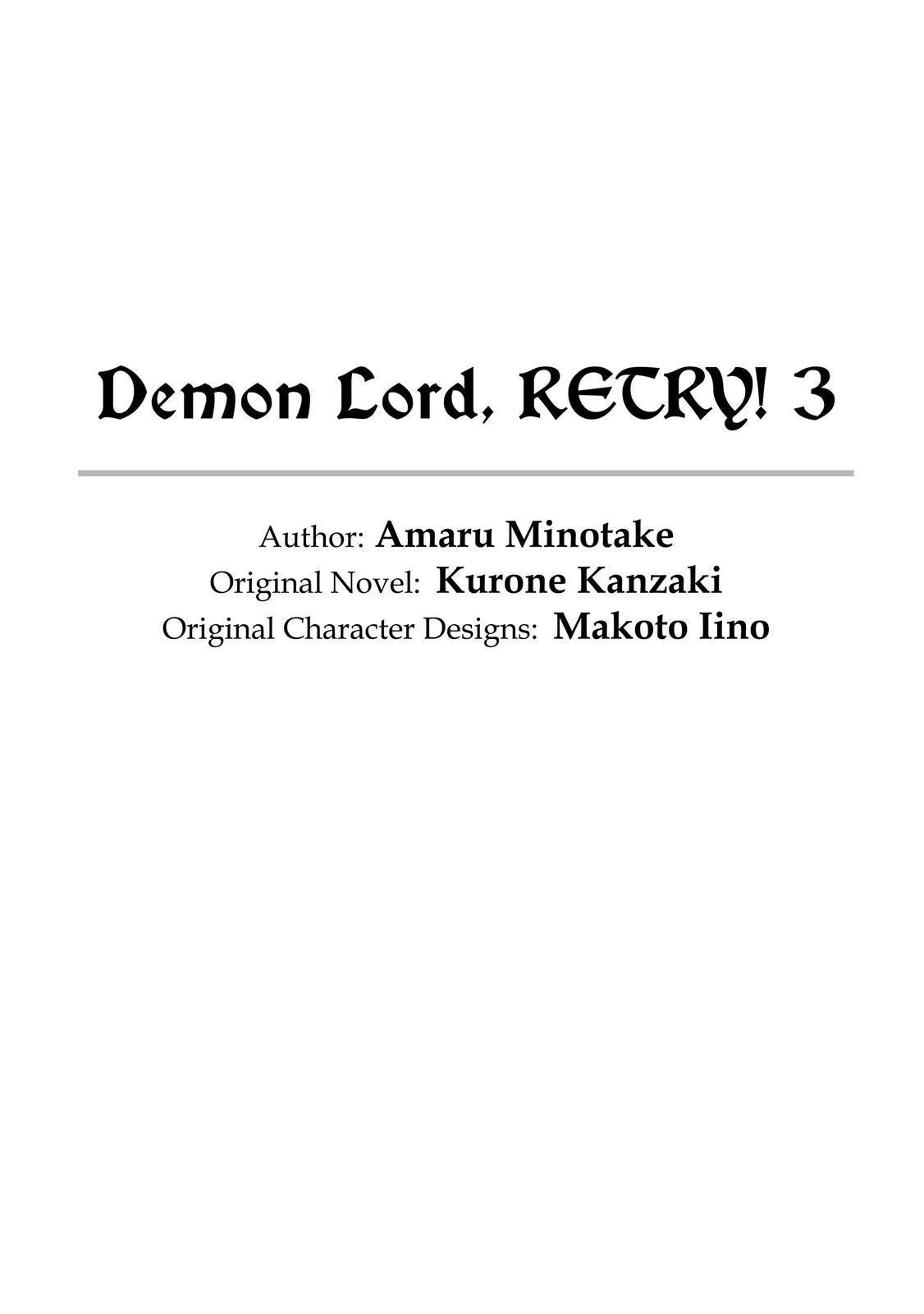 Read Demon Lord, Retry! Manga Online