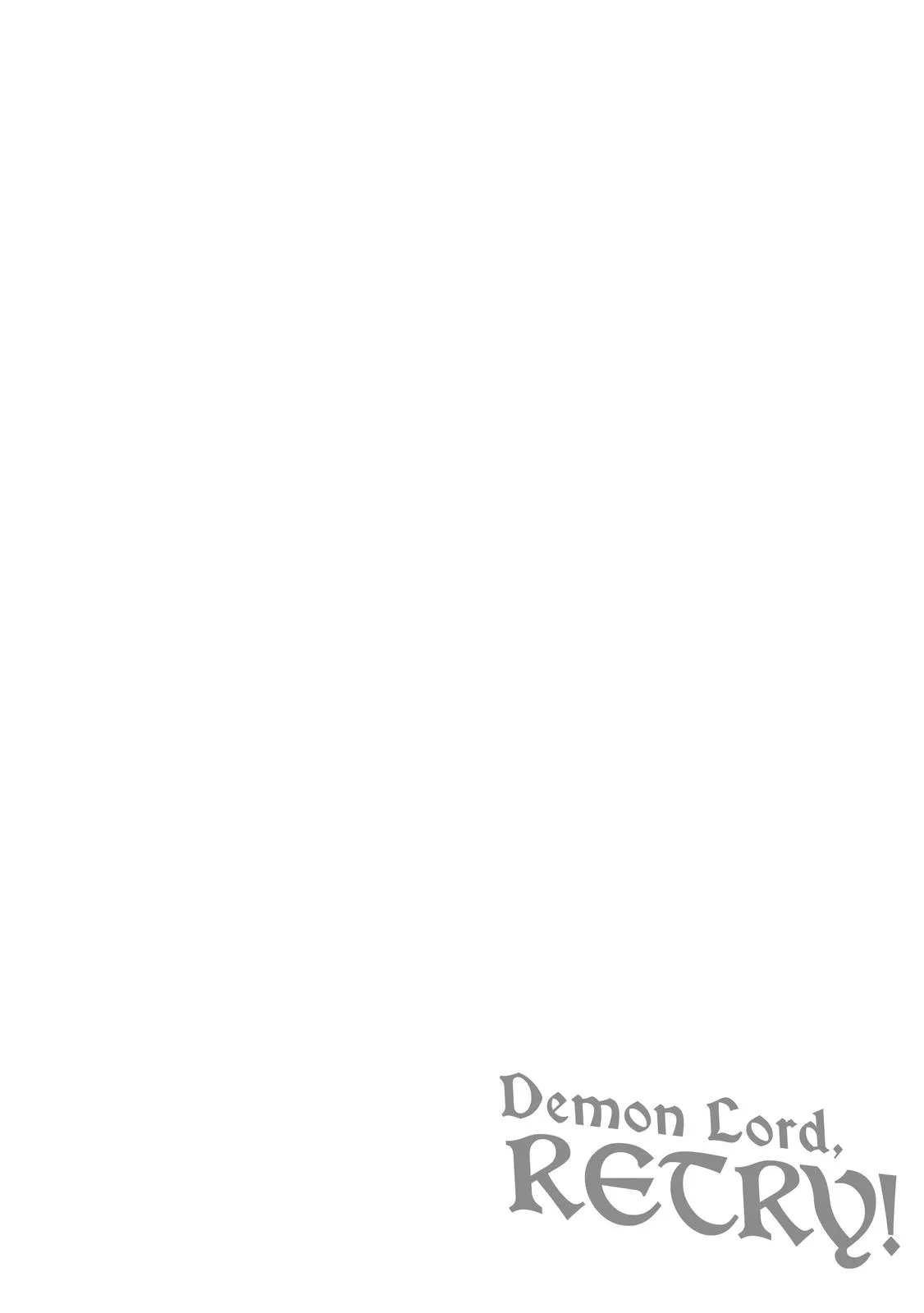 Read Demon Lord, Retry! Manga Online