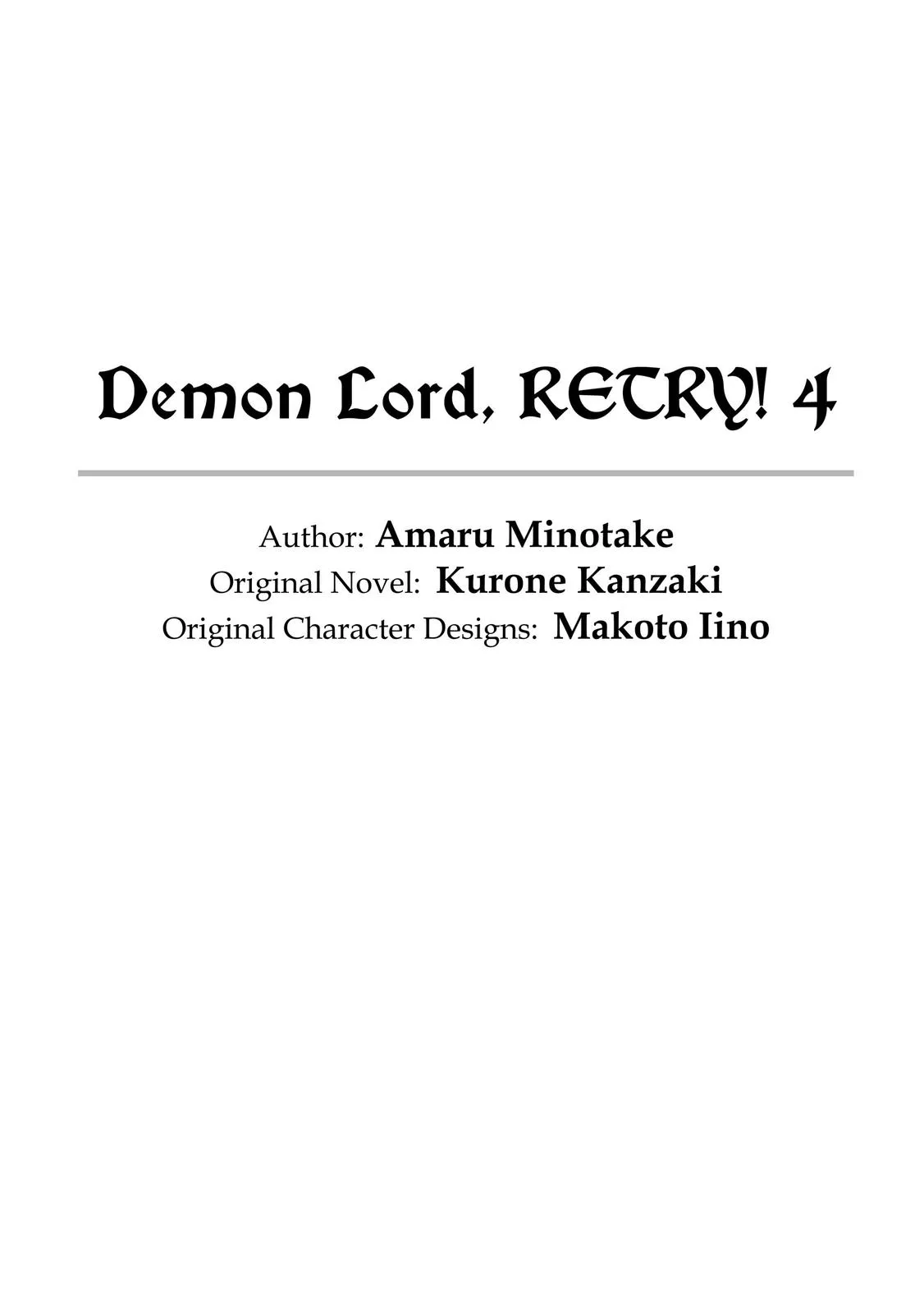 Read Demon Lord, Retry! Manga Online