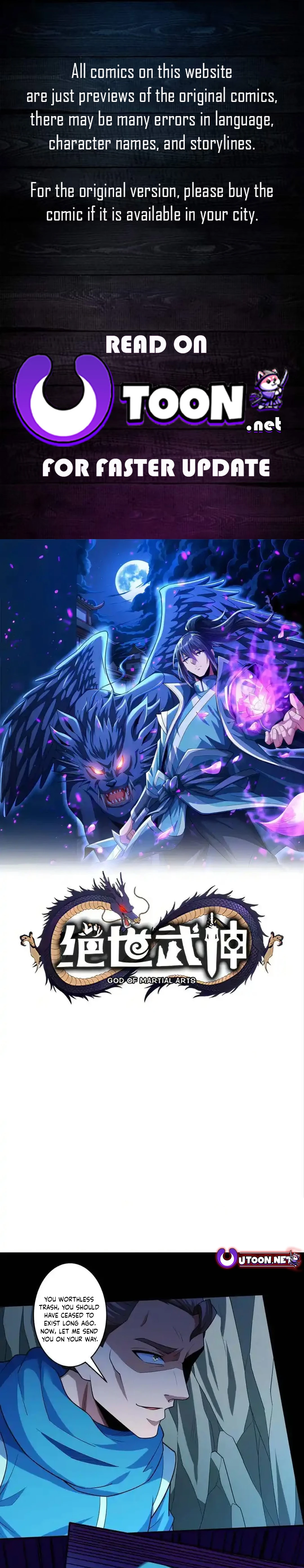 Read God of Martial Arts Manga Online