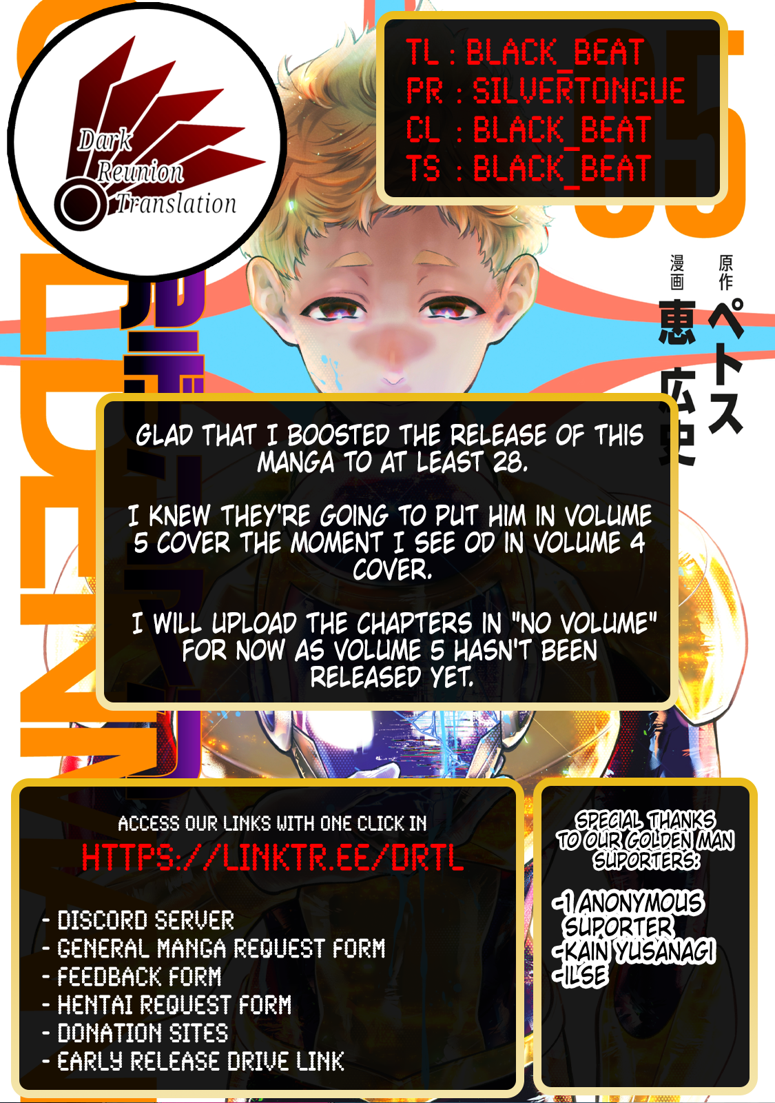 Read Golden Man Manga Online