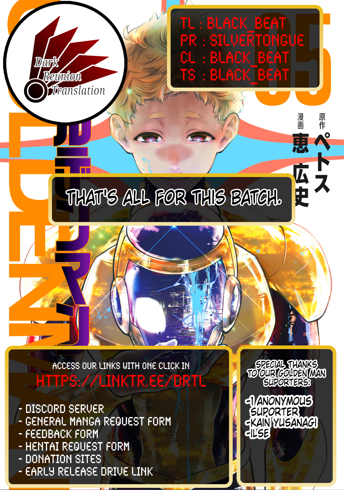 Read Golden Man Manga Online