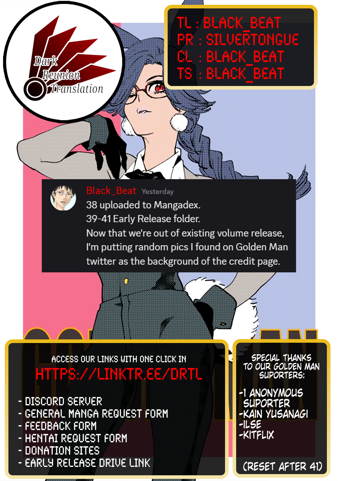 Read Golden Man Manga Online