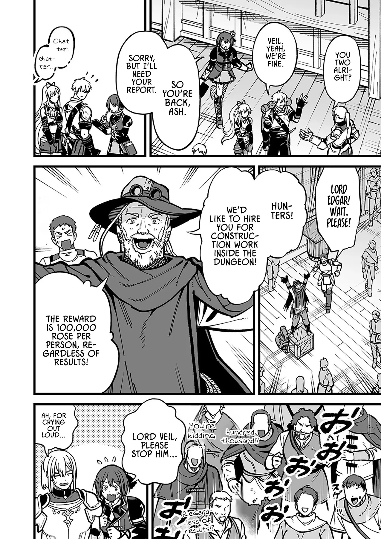 Read Haiiro no Ash Teikoku Kishidan wo Kubi ni Natta Ore wa Dungeon Toshi de Haiiro no Jinsei wo Hikkuri Kaesu Manga Online