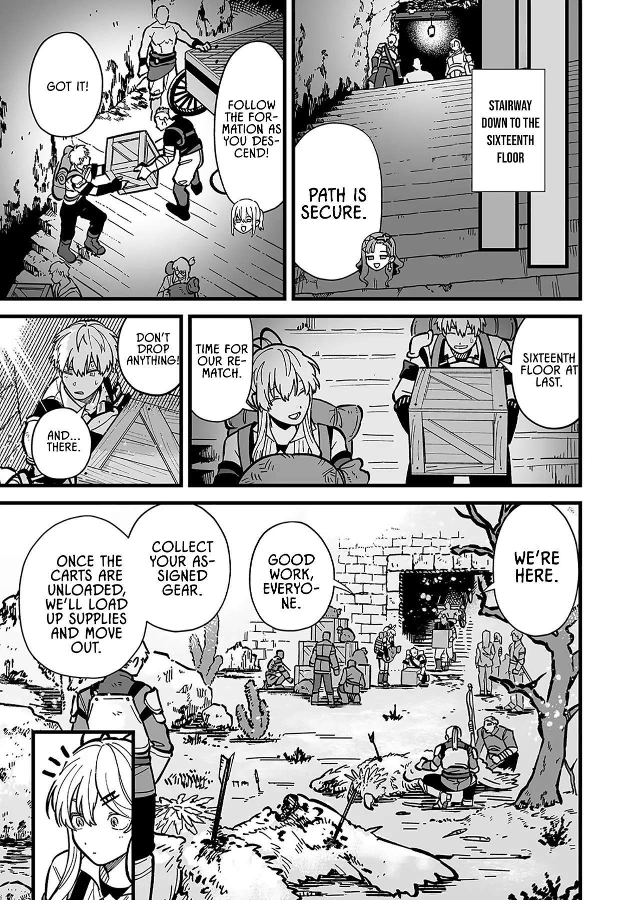 Read Haiiro no Ash Teikoku Kishidan wo Kubi ni Natta Ore wa Dungeon Toshi de Haiiro no Jinsei wo Hikkuri Kaesu Manga Online