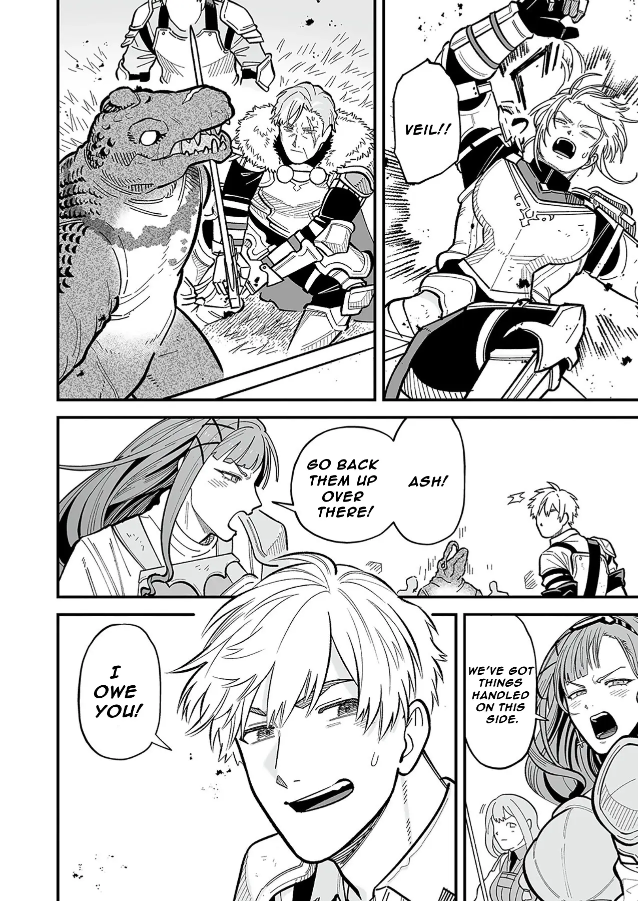 Read Haiiro no Ash Teikoku Kishidan wo Kubi ni Natta Ore wa Dungeon Toshi de Haiiro no Jinsei wo Hikkuri Kaesu Manga Online