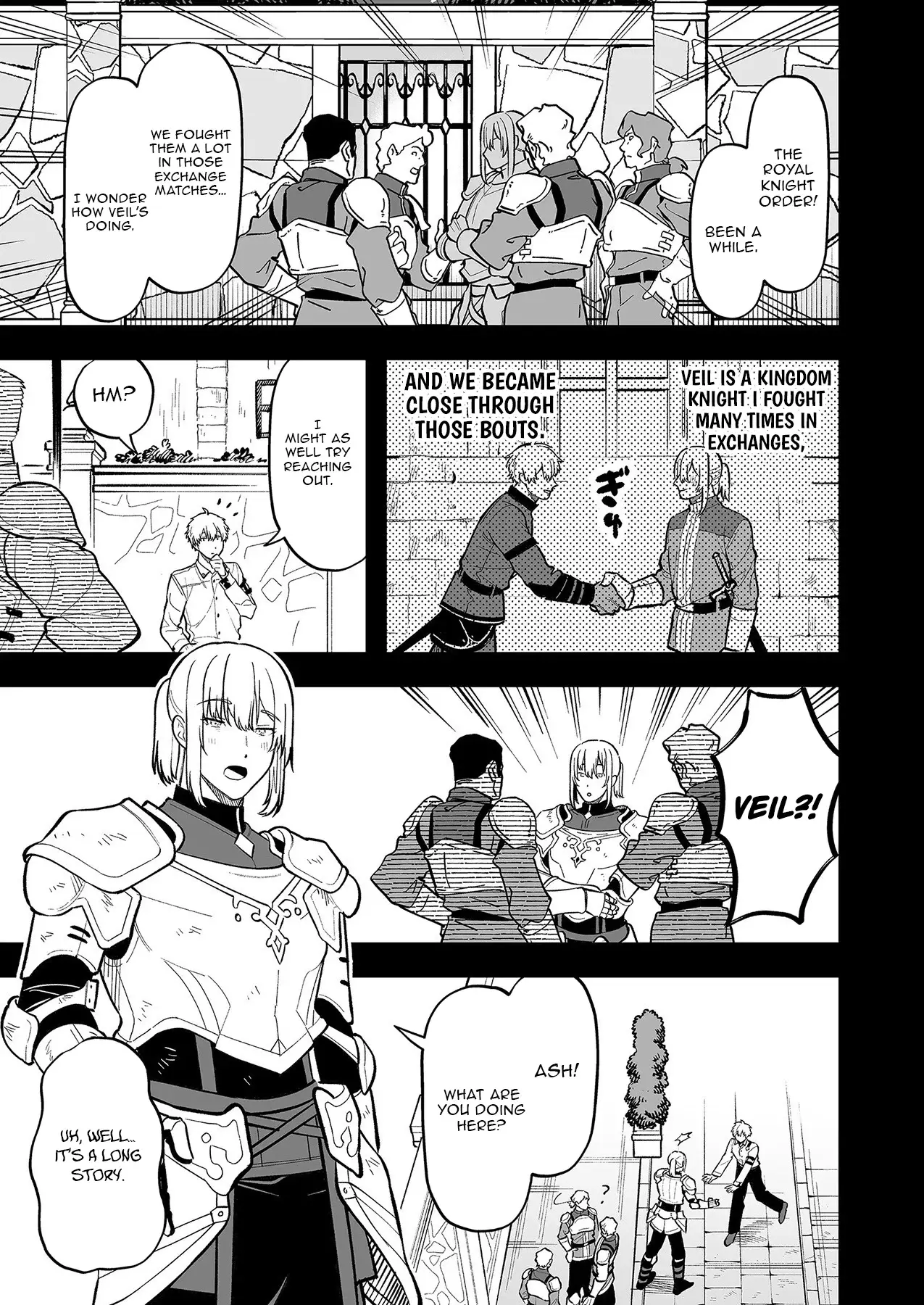 Read Haiiro no Ash Teikoku Kishidan wo Kubi ni Natta Ore wa Dungeon Toshi de Haiiro no Jinsei wo Hikkuri Kaesu Manga Online