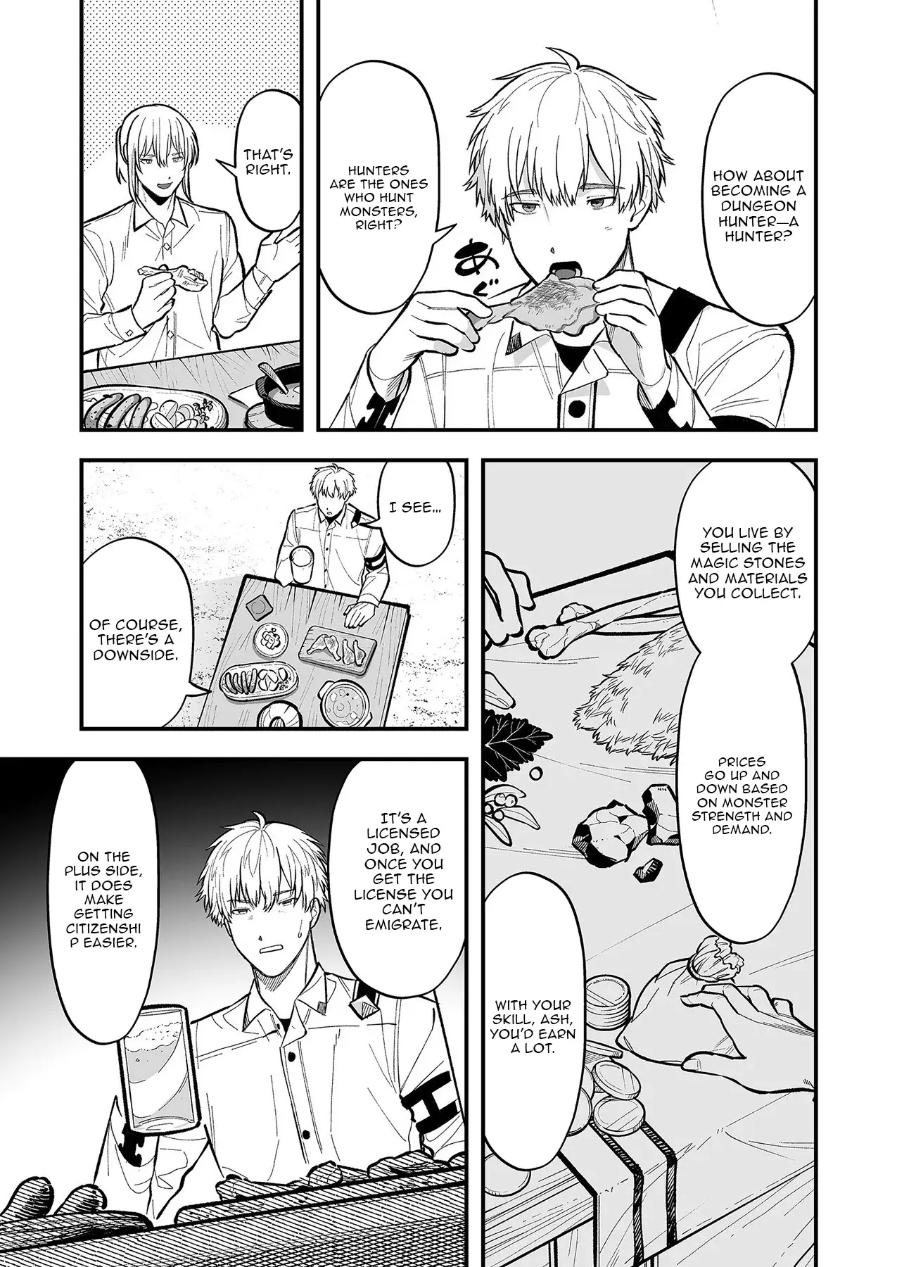 Read Haiiro no Ash Teikoku Kishidan wo Kubi ni Natta Ore wa Dungeon Toshi de Haiiro no Jinsei wo Hikkuri Kaesu Manga Online