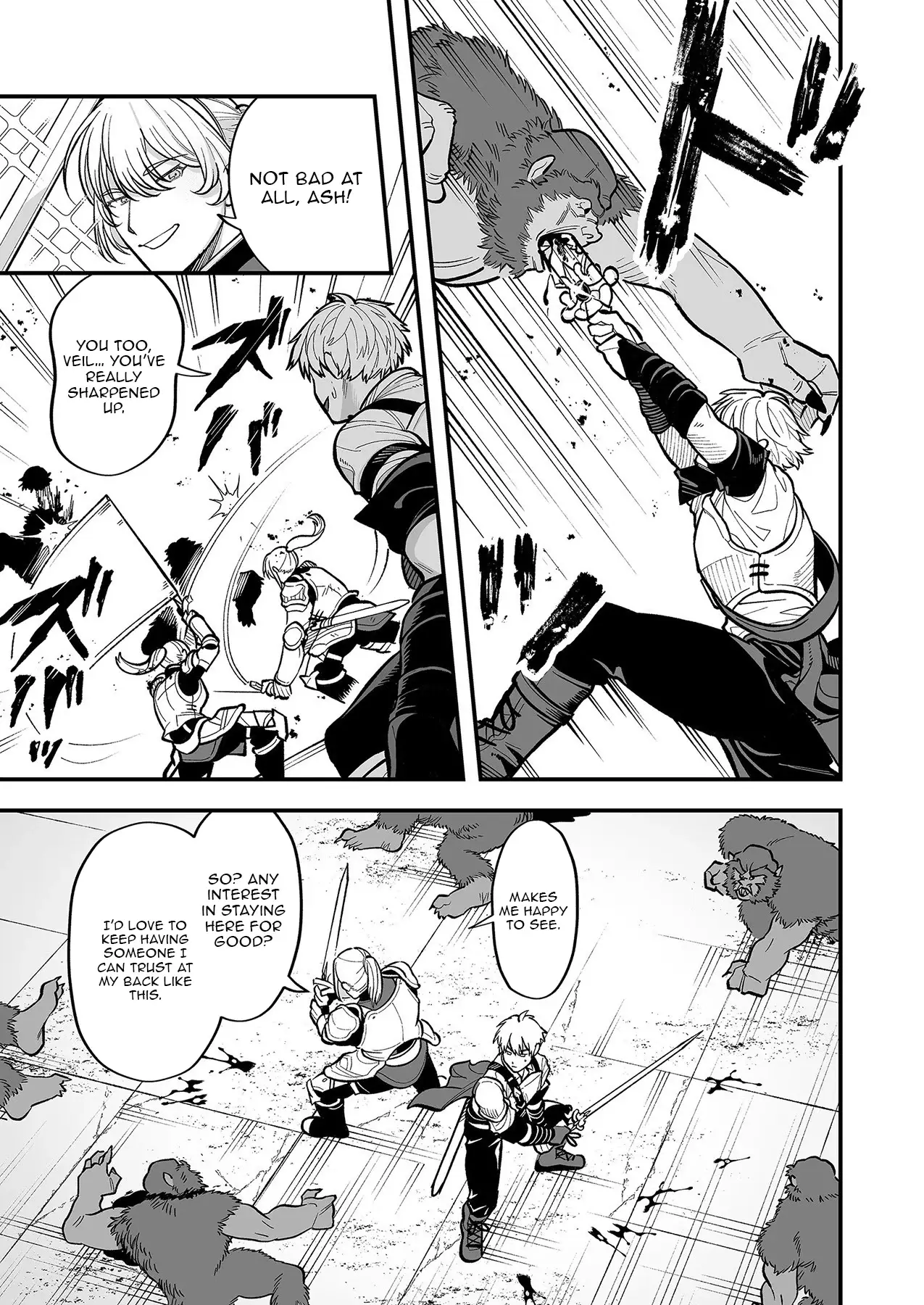 Read Haiiro no Ash Teikoku Kishidan wo Kubi ni Natta Ore wa Dungeon Toshi de Haiiro no Jinsei wo Hikkuri Kaesu Manga Online