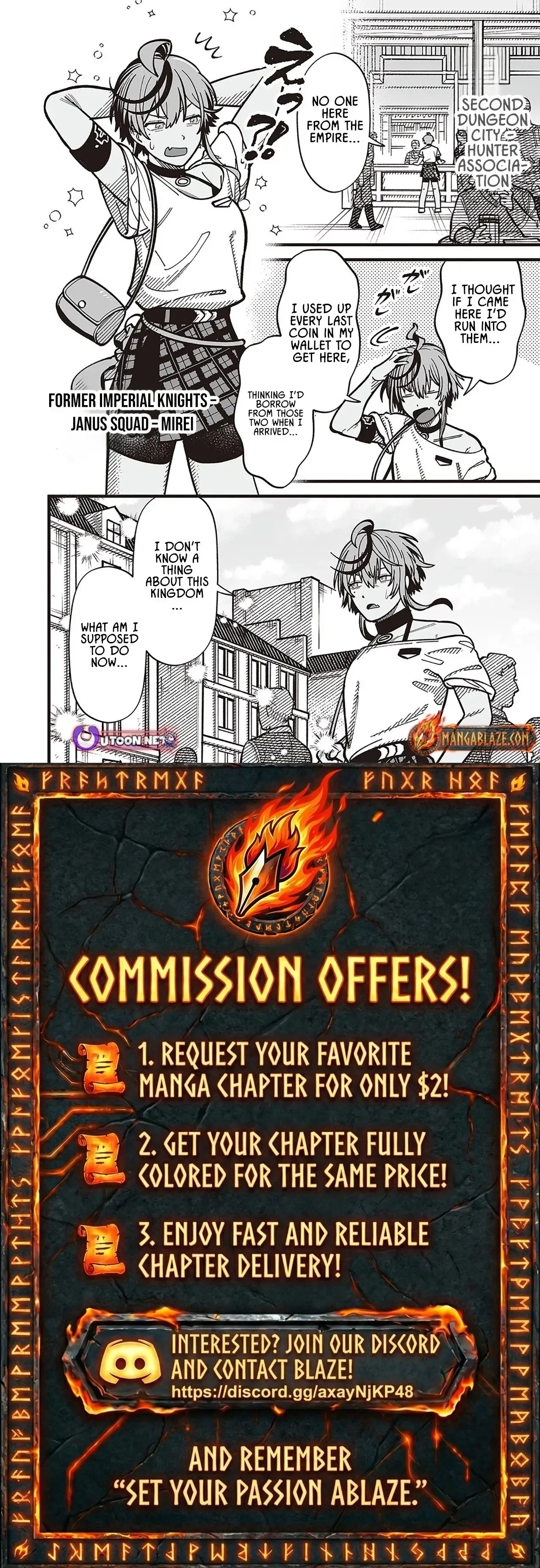 Read Haiiro no Ash Teikoku Kishidan wo Kubi ni Natta Ore wa Dungeon Toshi de Haiiro no Jinsei wo Hikkuri Kaesu Manga Online