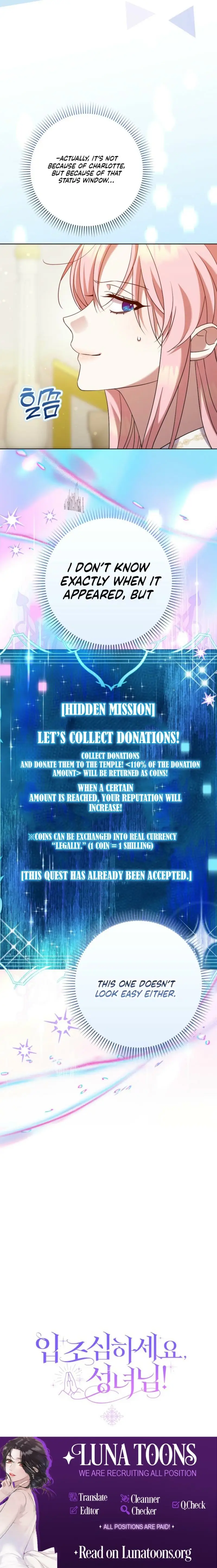 Read Hush Now Saintess! Manga Online