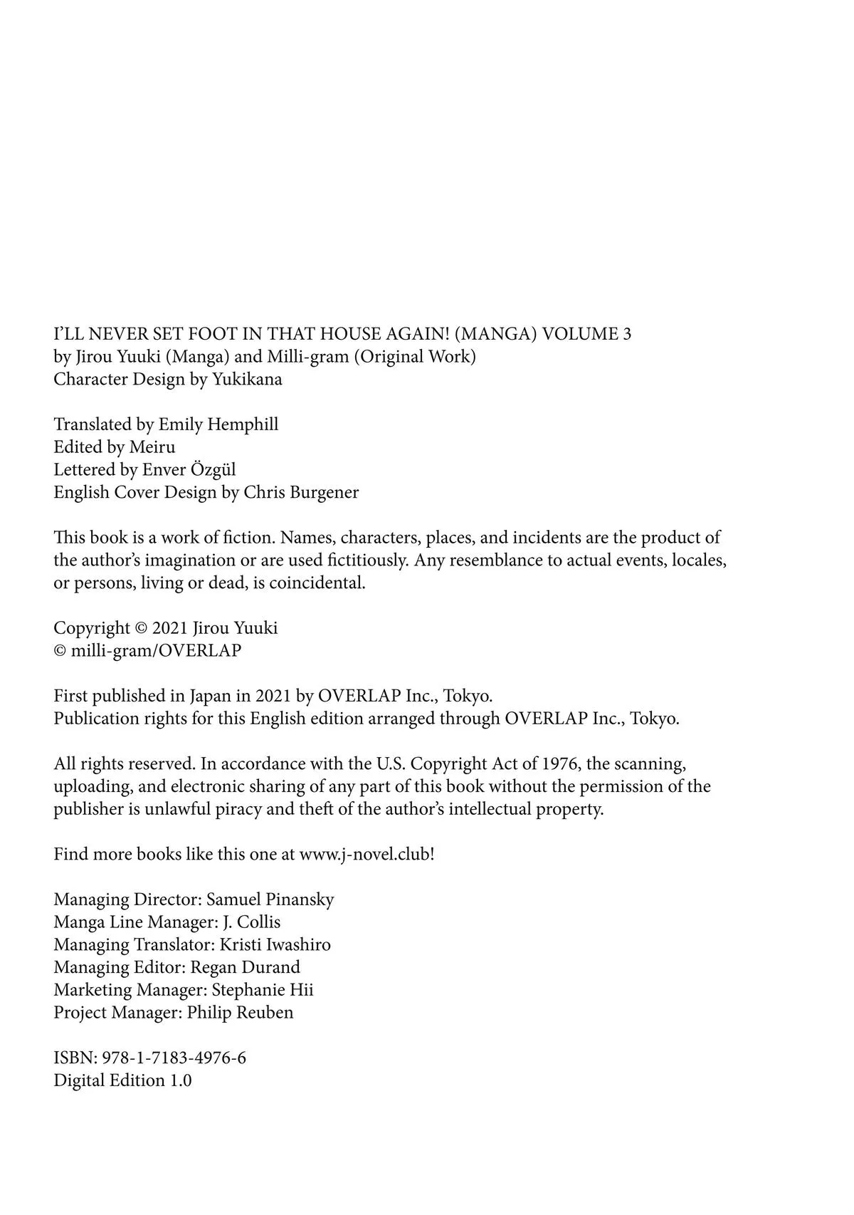 Read I’ll Never Set Foot in That House Again! Manga Online