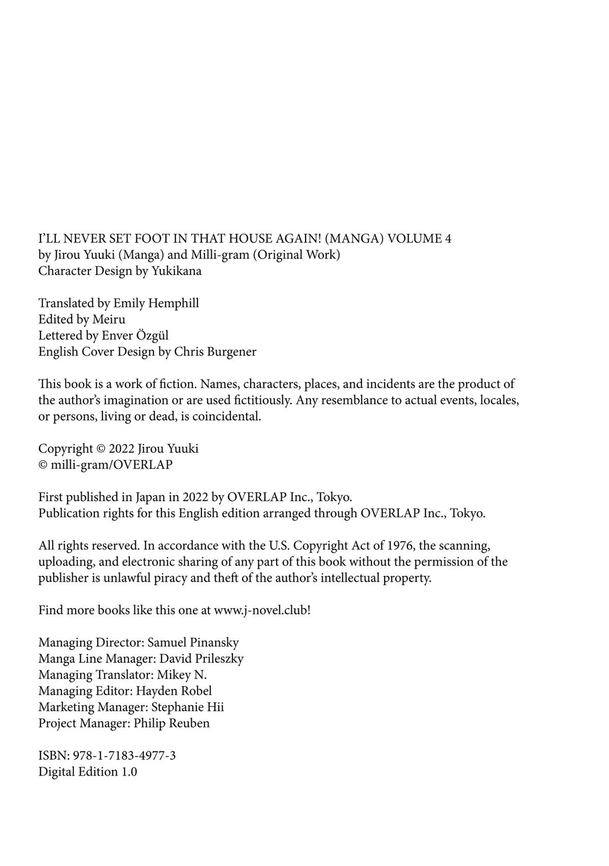 Read I’ll Never Set Foot in That House Again! Manga Online