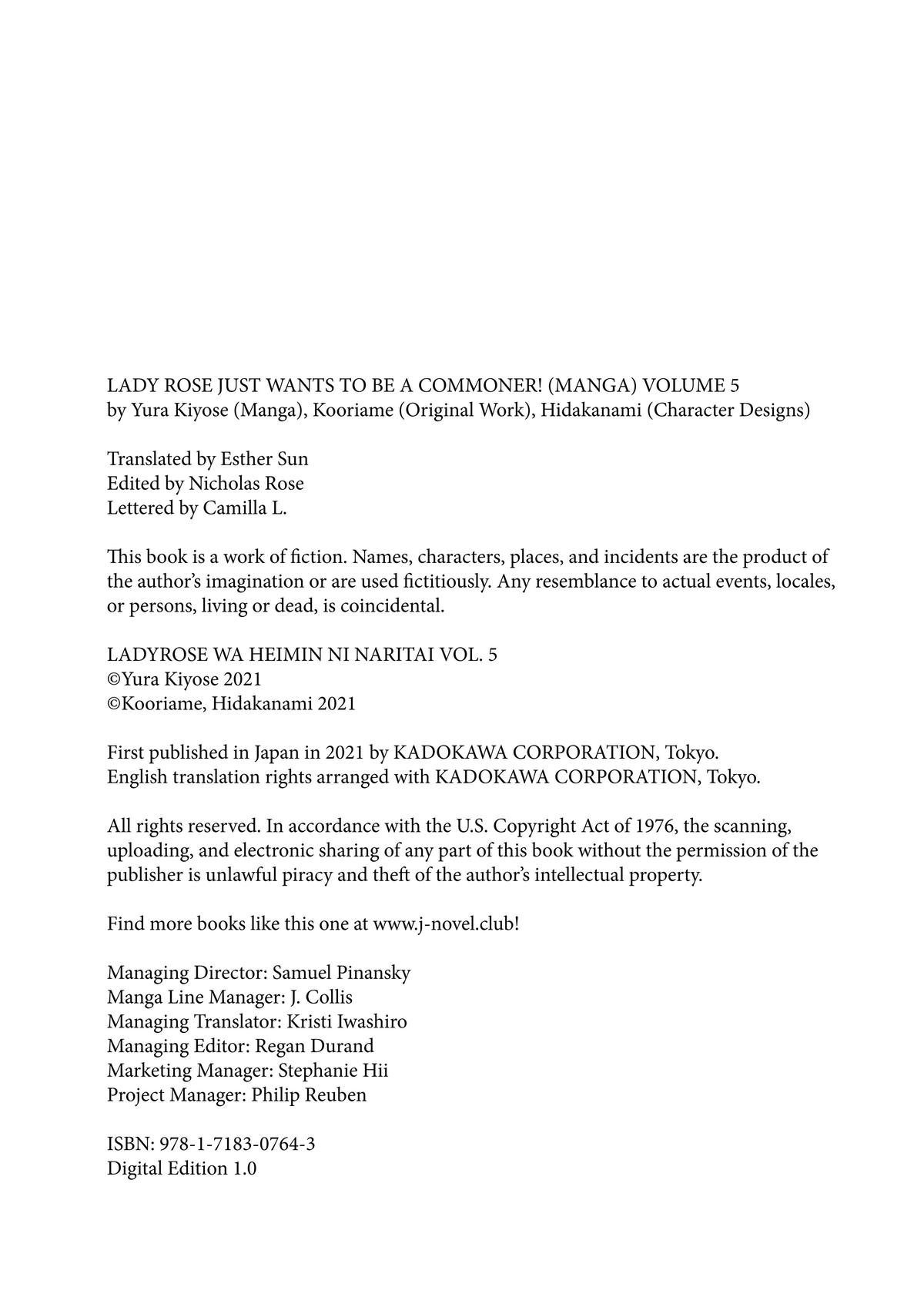 Read Lady Rose Just Wants to Be a Commoner Manga Online