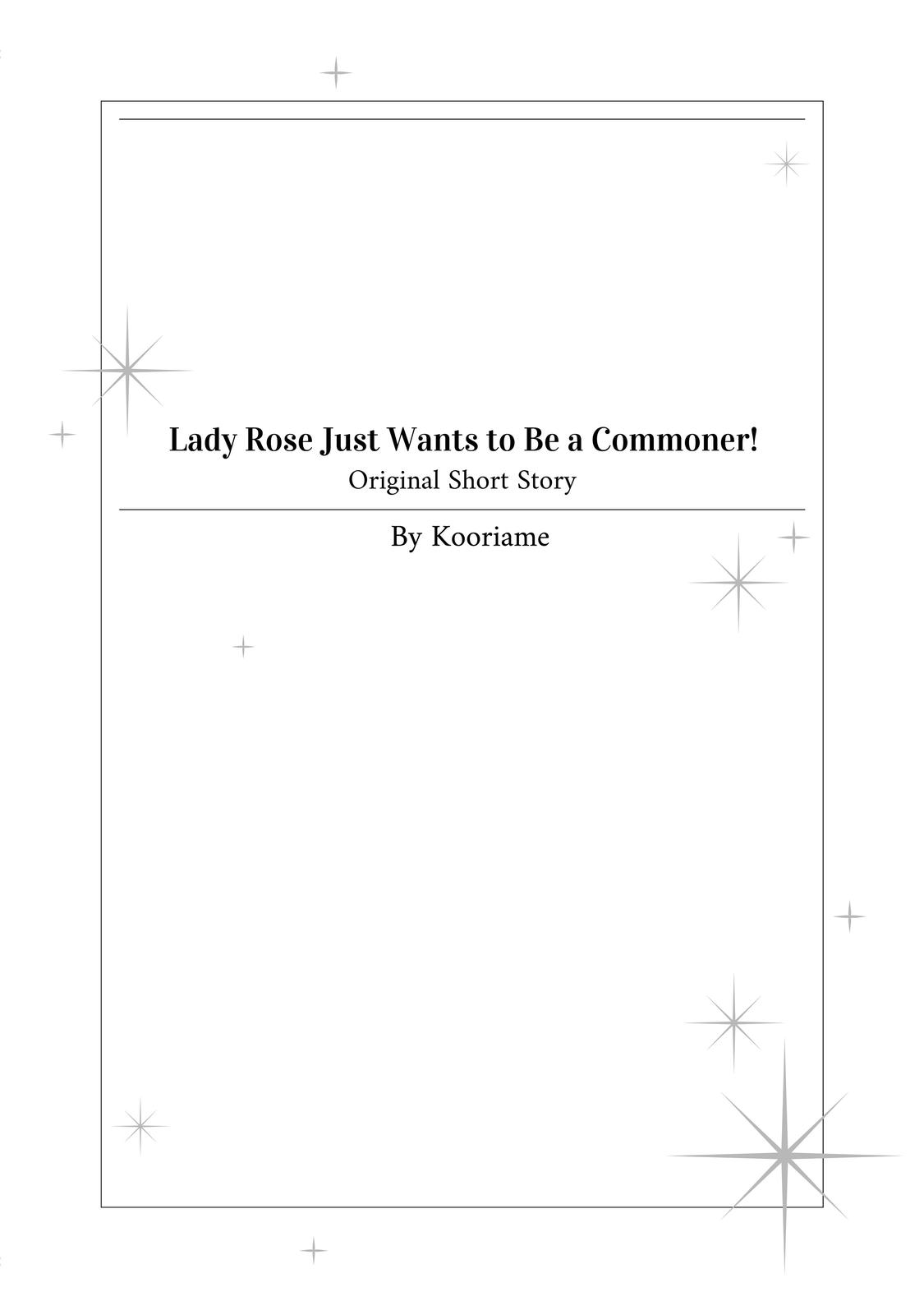 Read Lady Rose Just Wants to Be a Commoner Manga Online