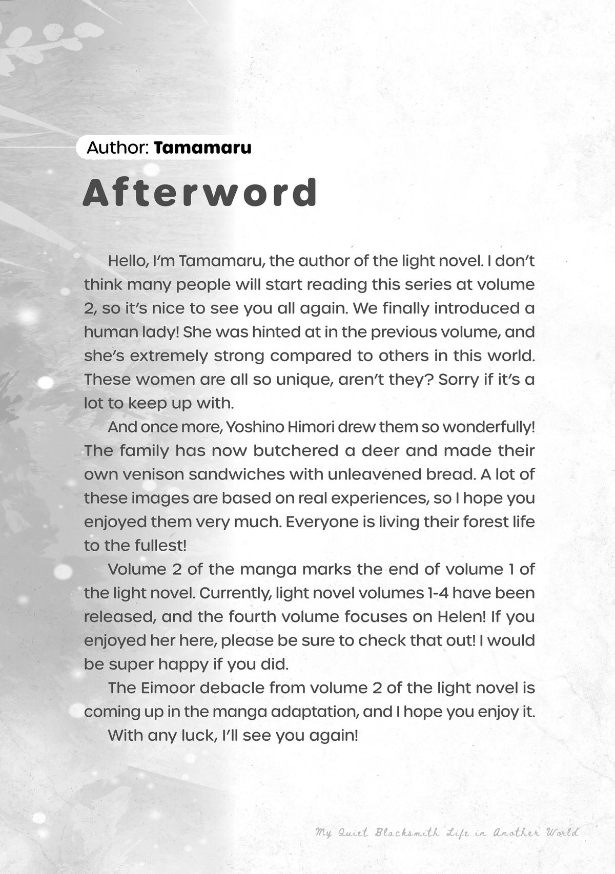 Read My Quiet Blacksmith Life in Another World Manga Online