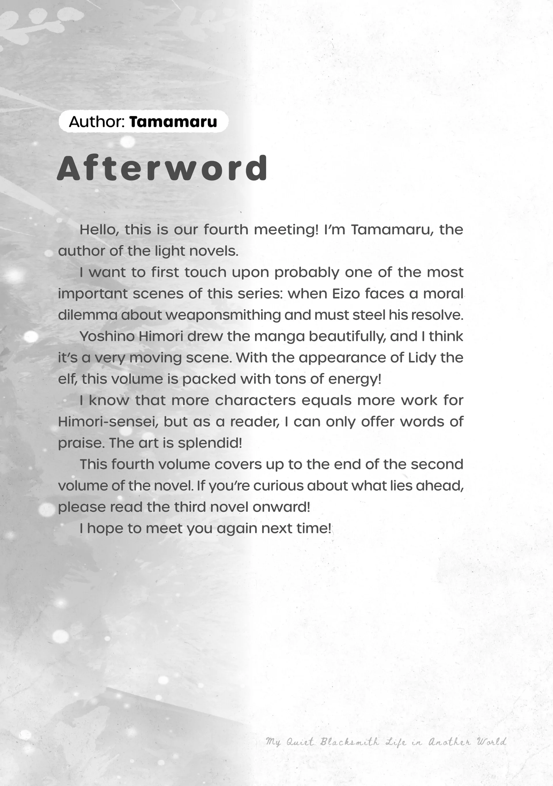 Read My Quiet Blacksmith Life in Another World Manga Online