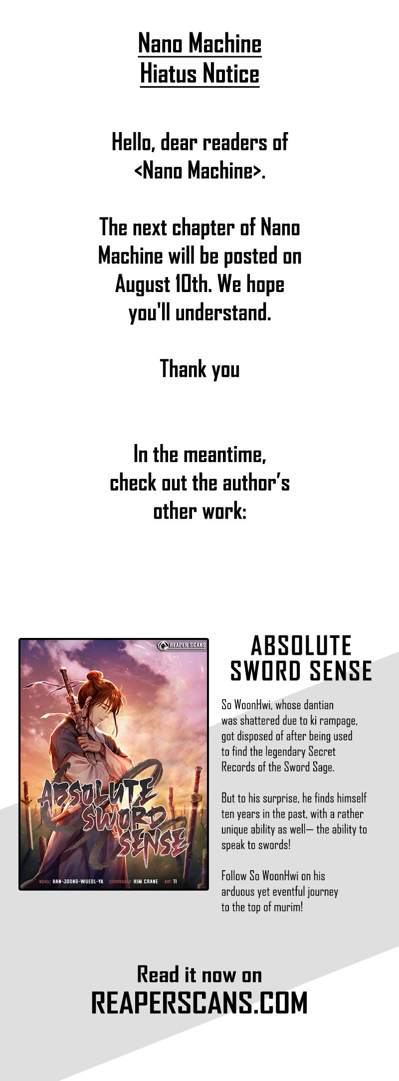 Read Nano Machine Manga Online