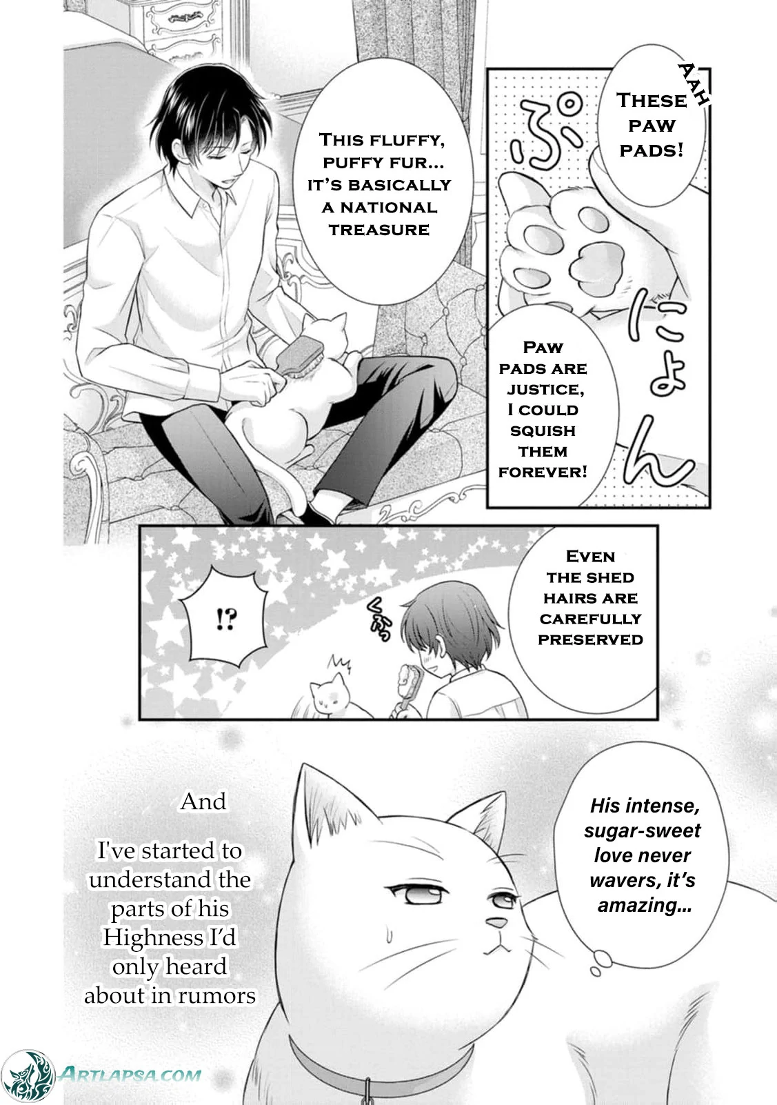 Read Noroi de Neko ni Sareta Akujo, Outaishi ni Hirowareru Manga Online