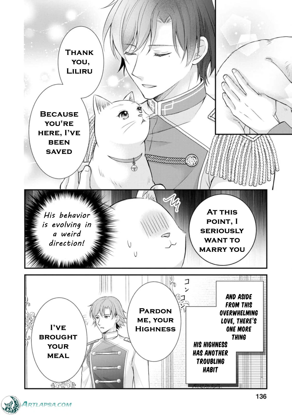 Read Noroi de Neko ni Sareta Akujo, Outaishi ni Hirowareru Manga Online