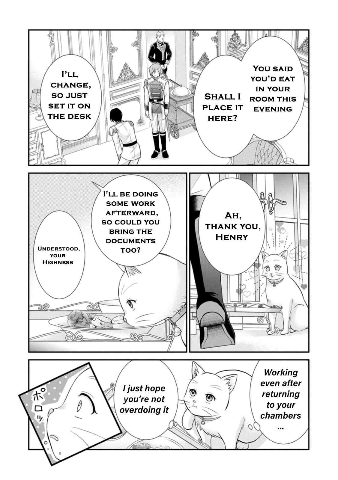 Read Noroi de Neko ni Sareta Akujo, Outaishi ni Hirowareru Manga Online