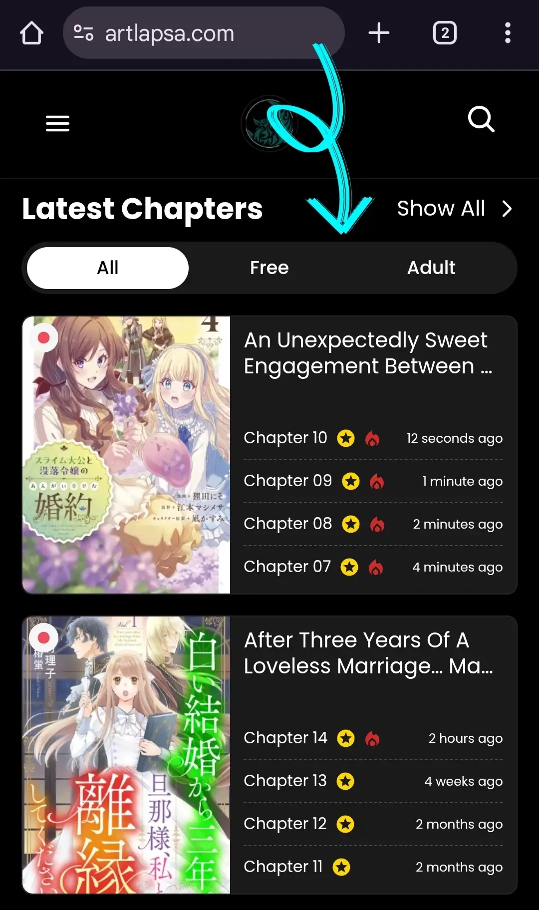 Read Slime Taikou to Botsuraku Reijou no Angai Shiawase na Konyaku Manga Online