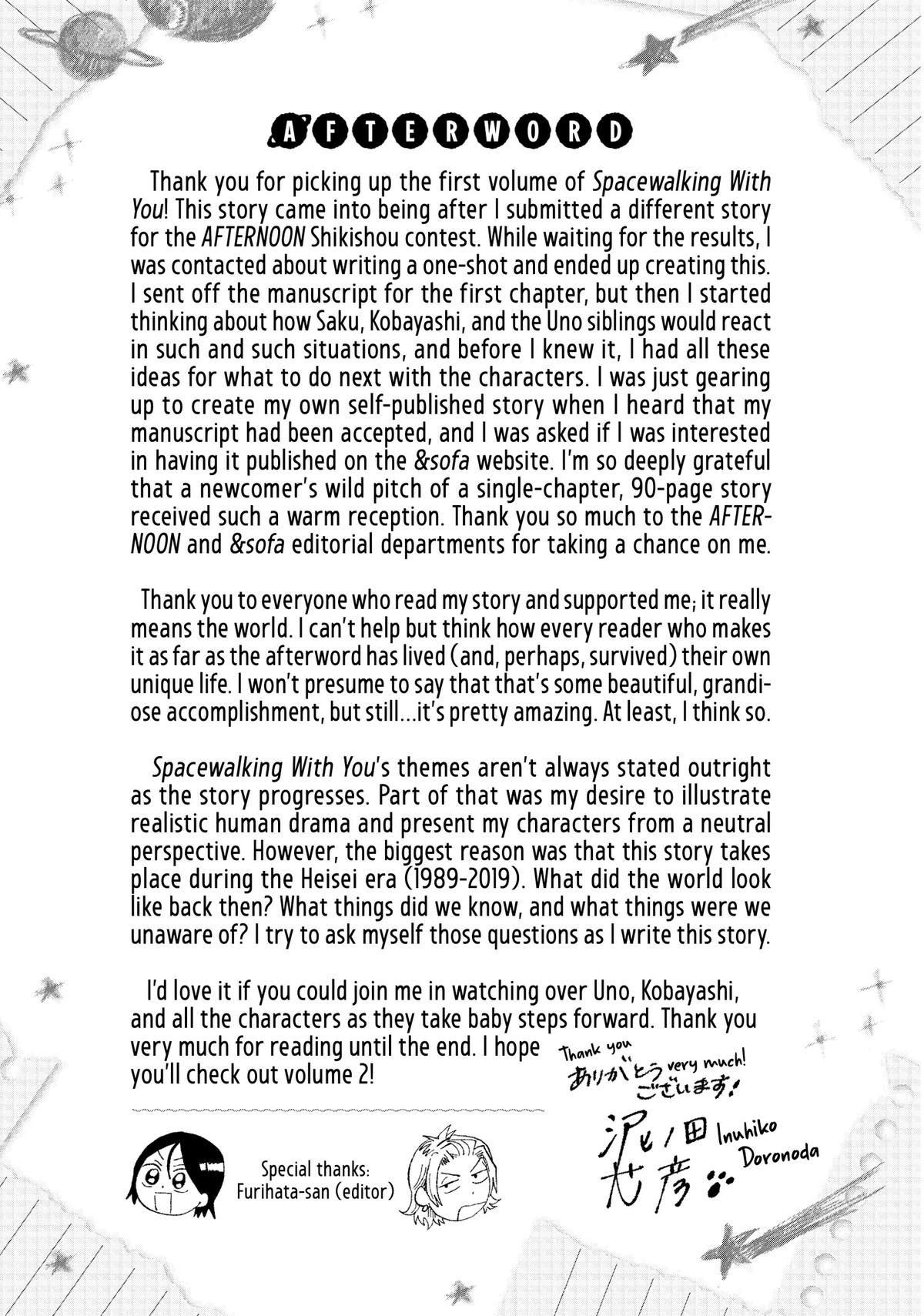 Read Spacewalking with You Manga Online