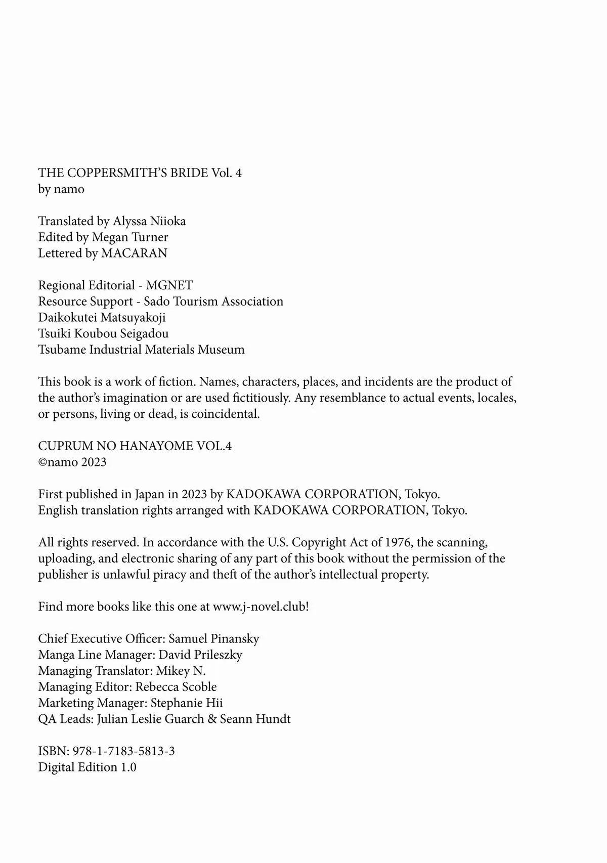 Read The Coppersmith's Bride Manga Online