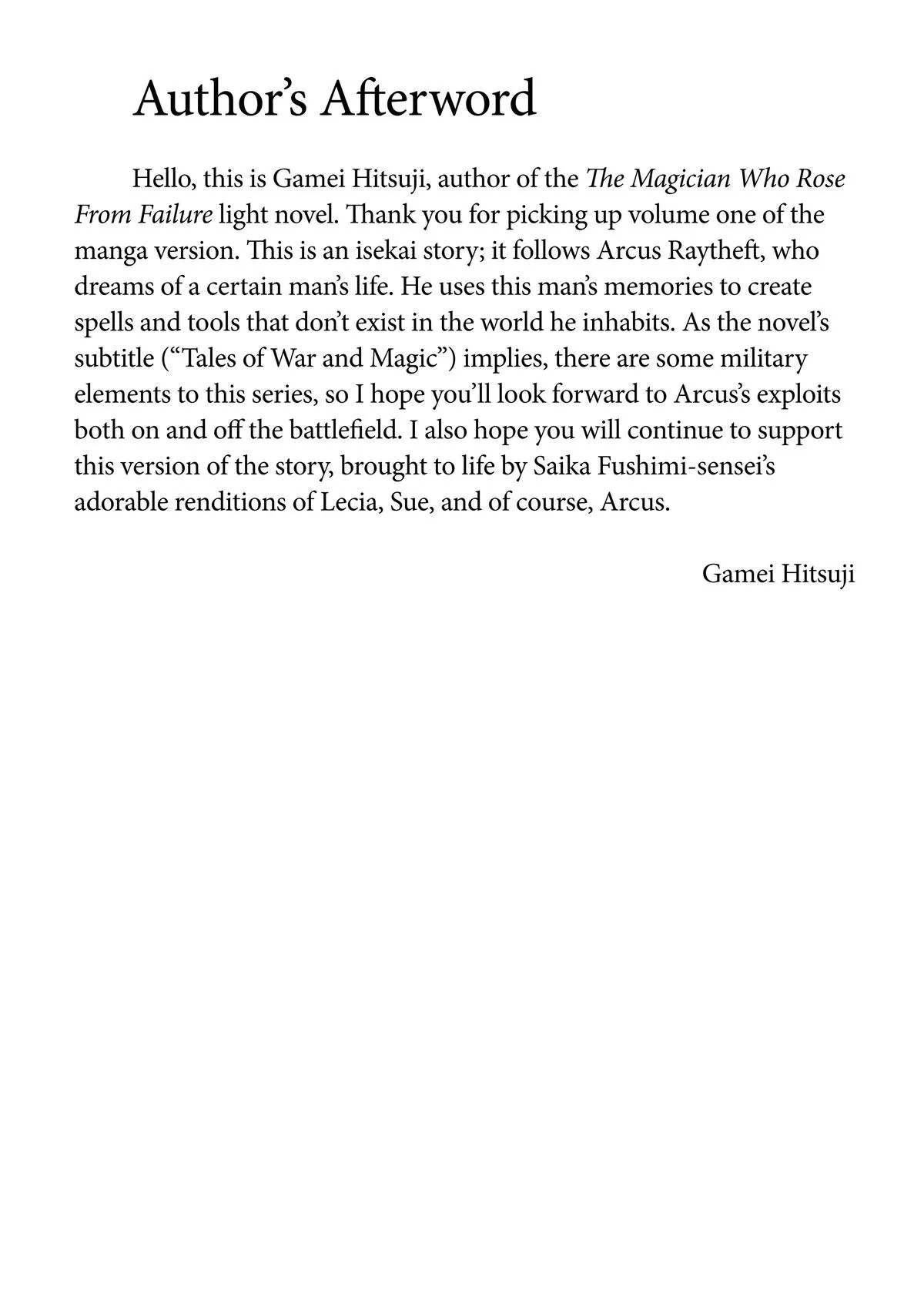 Read The Magician Who Rose From Failure Manga Online