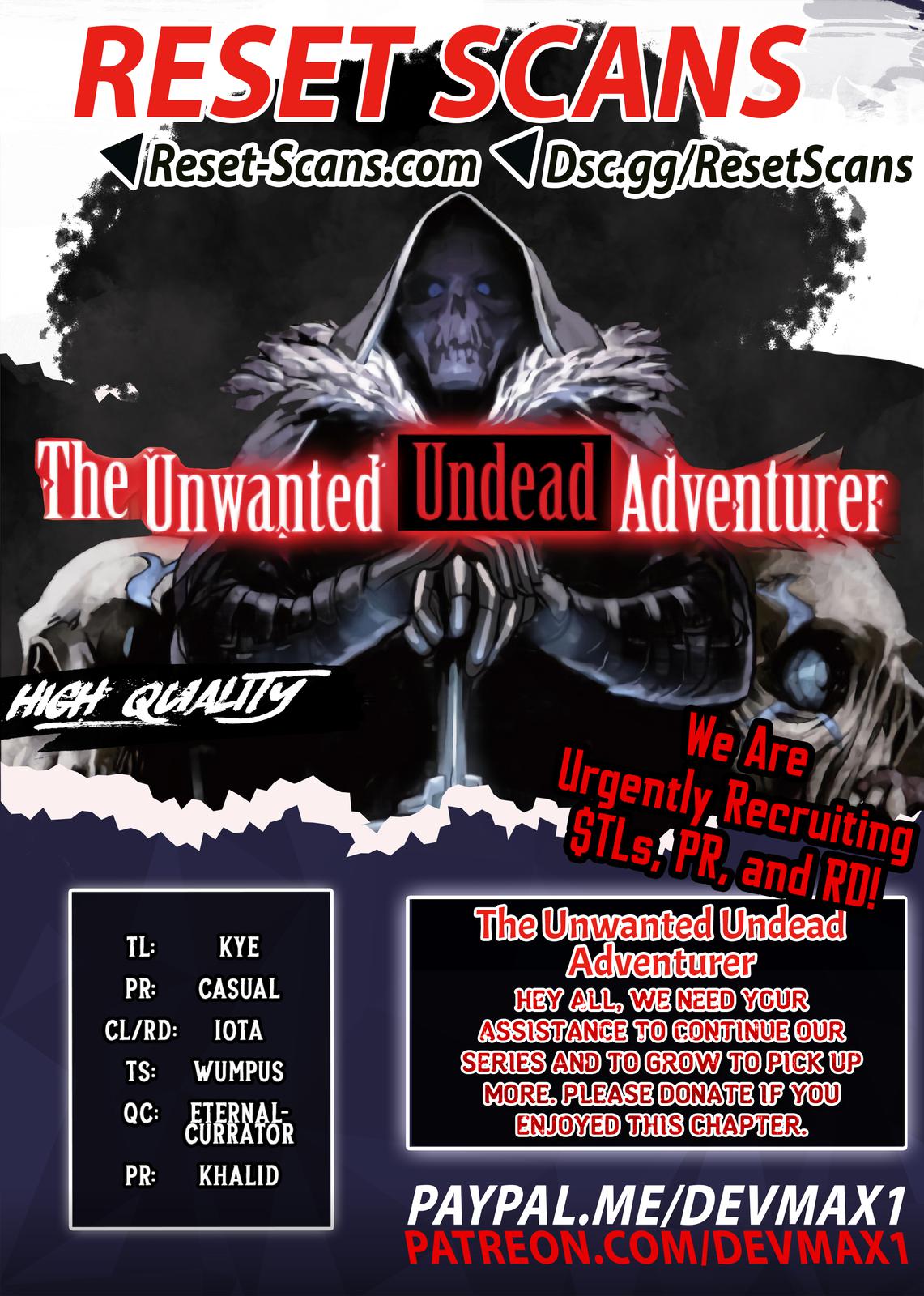 Read The Unwanted Undead Adventurer Manga Online
