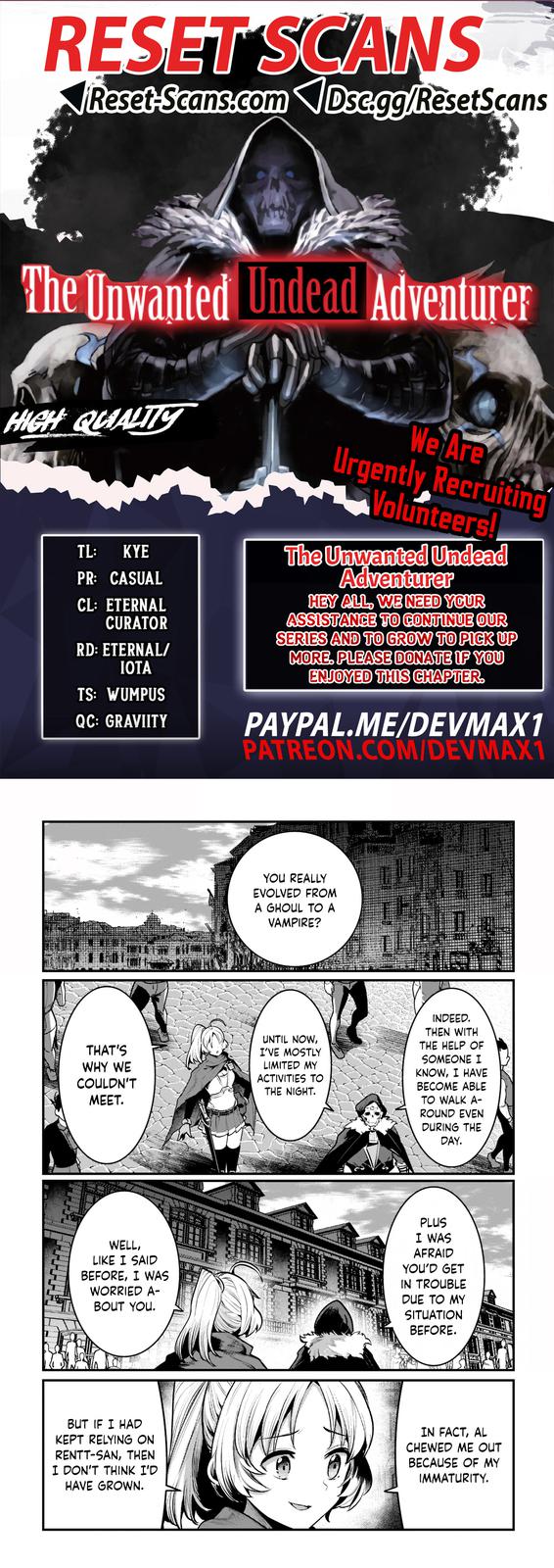 Read The Unwanted Undead Adventurer Manga Online