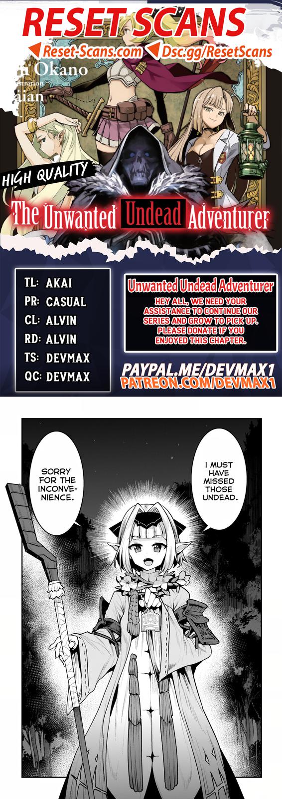 Read The Unwanted Undead Adventurer Manga Online