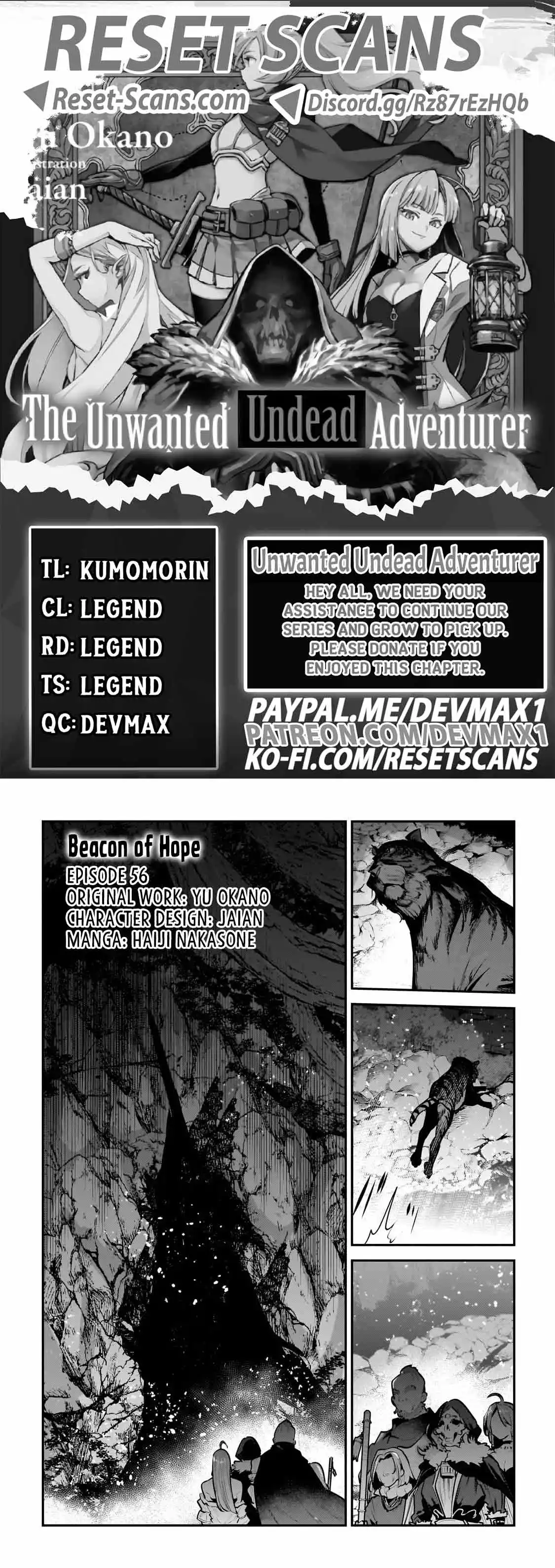 Read The Unwanted Undead Adventurer Manga Online