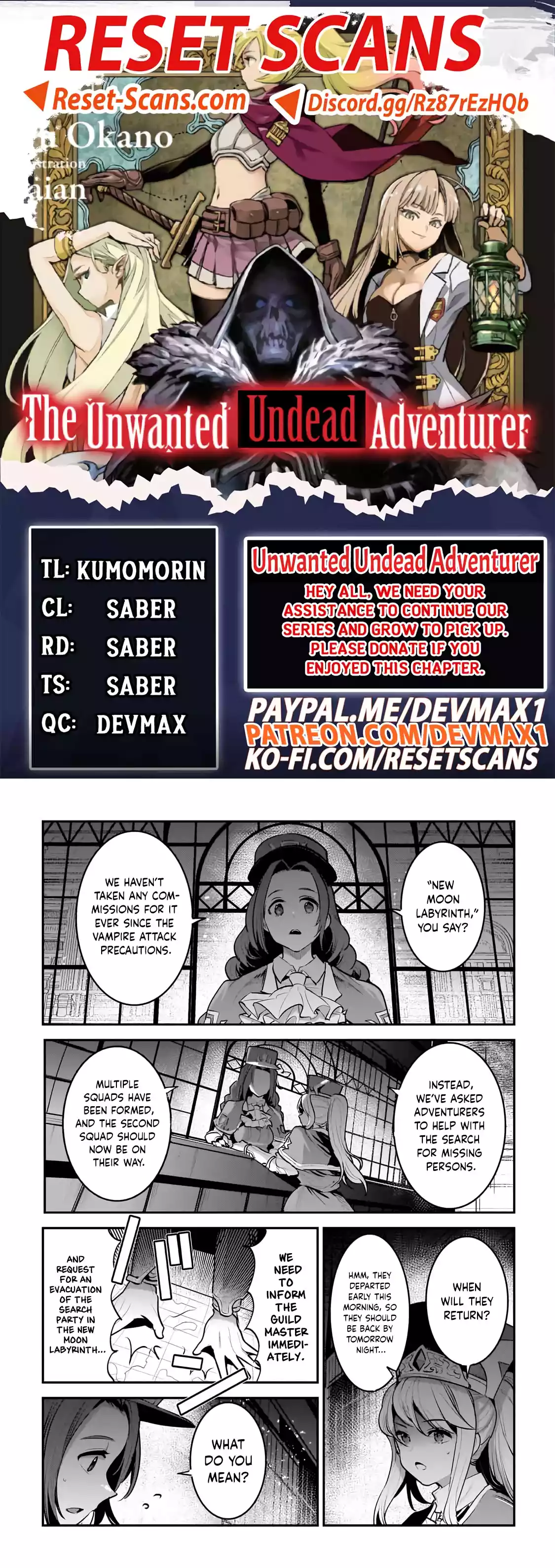 Read The Unwanted Undead Adventurer Manga Online