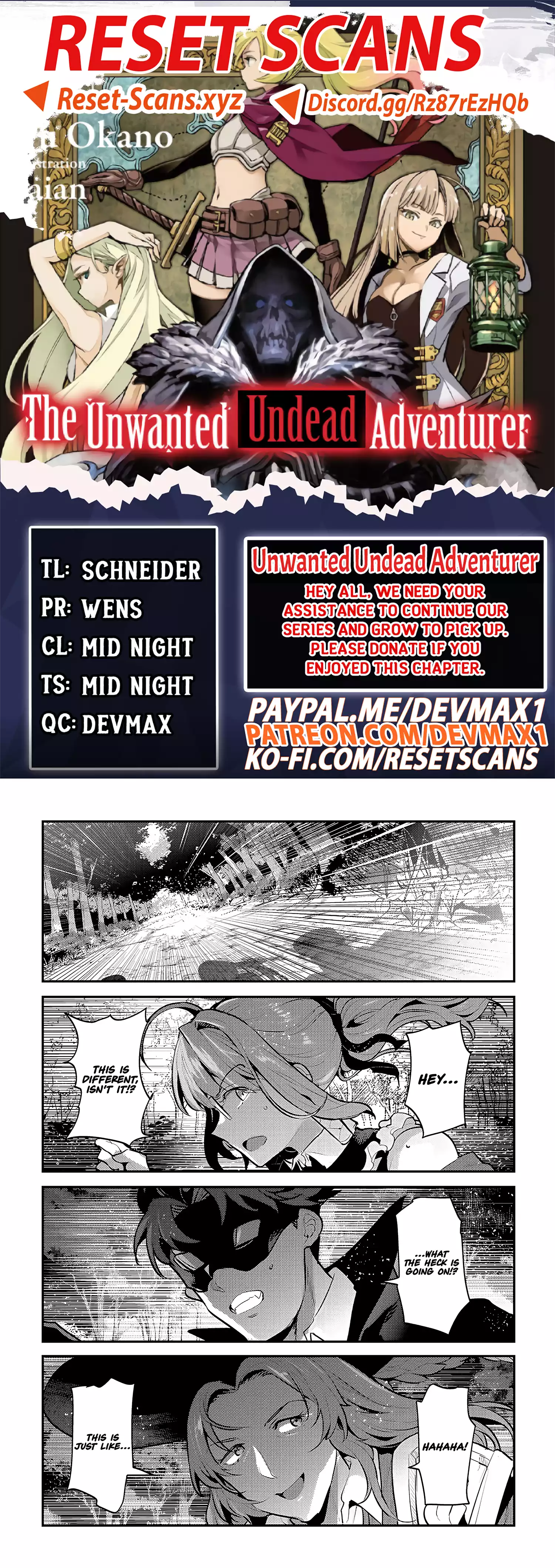 Read The Unwanted Undead Adventurer Manga Online