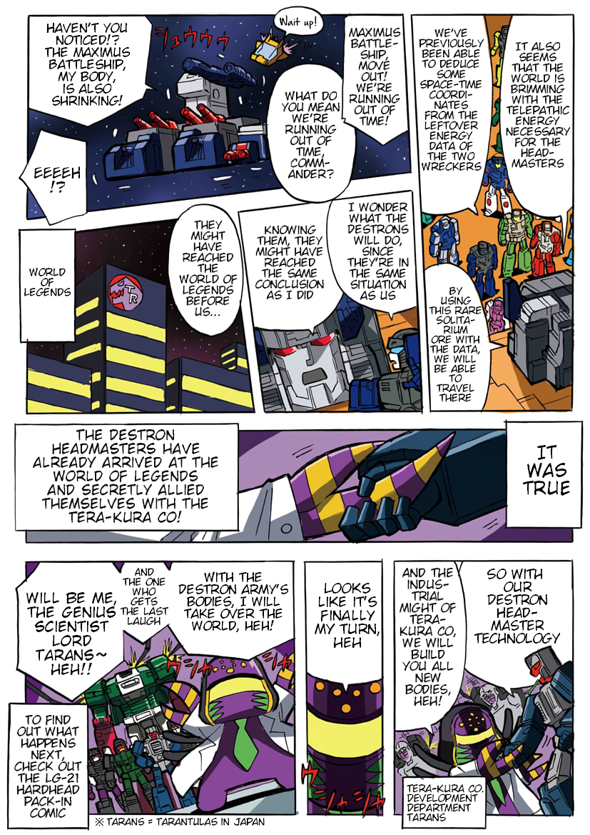 Read Transformers Legends Manga Online