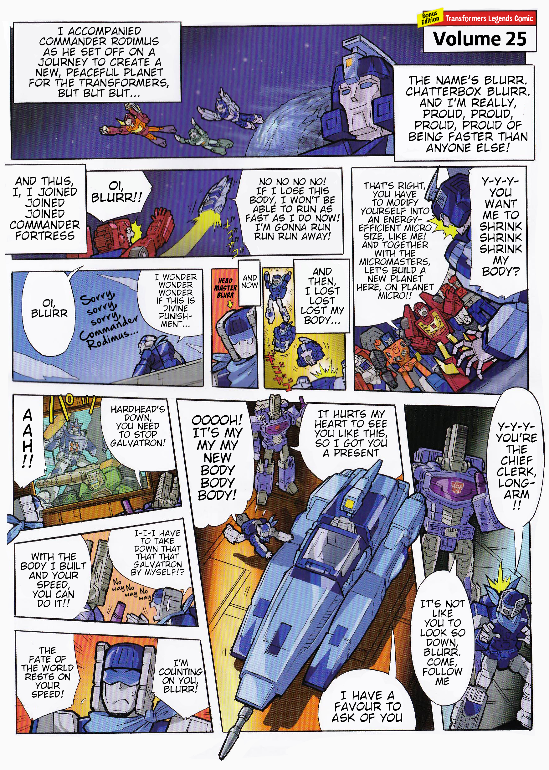 Read Transformers Legends Manga Online