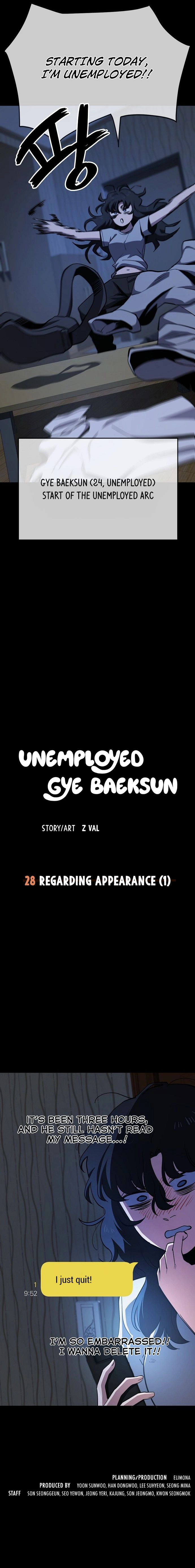 Read Unemployed Gye Baek soon Manga Online