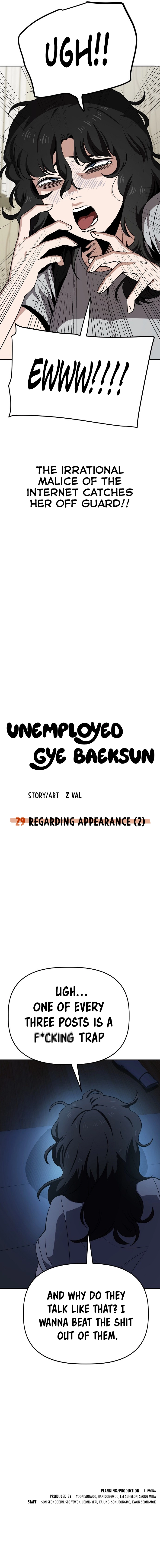 Read Unemployed Gye Baek soon Manga Online