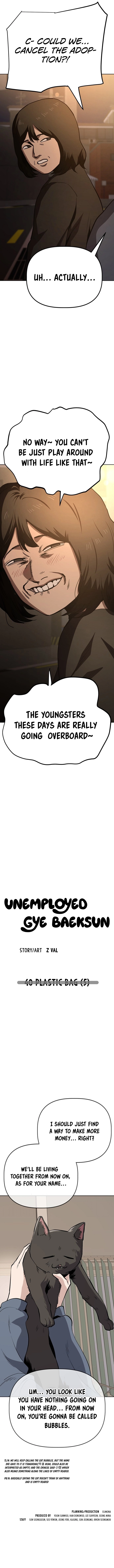 Read Unemployed Gye Baek soon Manga Online