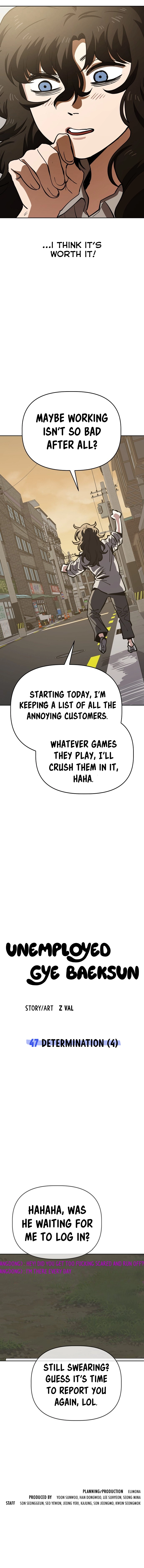 Read Unemployed Gye Baek soon Manga Online