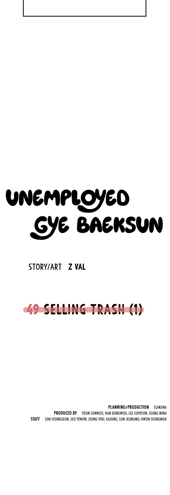 Read Unemployed Gye Baek soon Manga Online