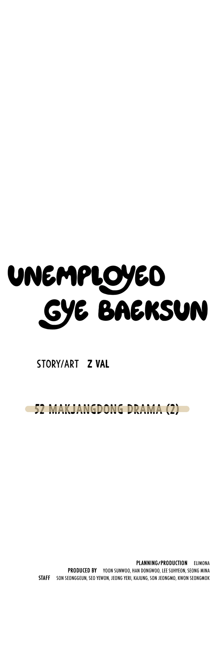 Read Unemployed Gye Baek soon Manga Online