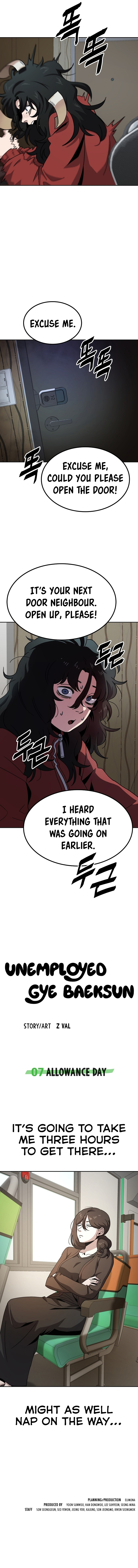 Read Unemployed Gye Baek soon Manga Online