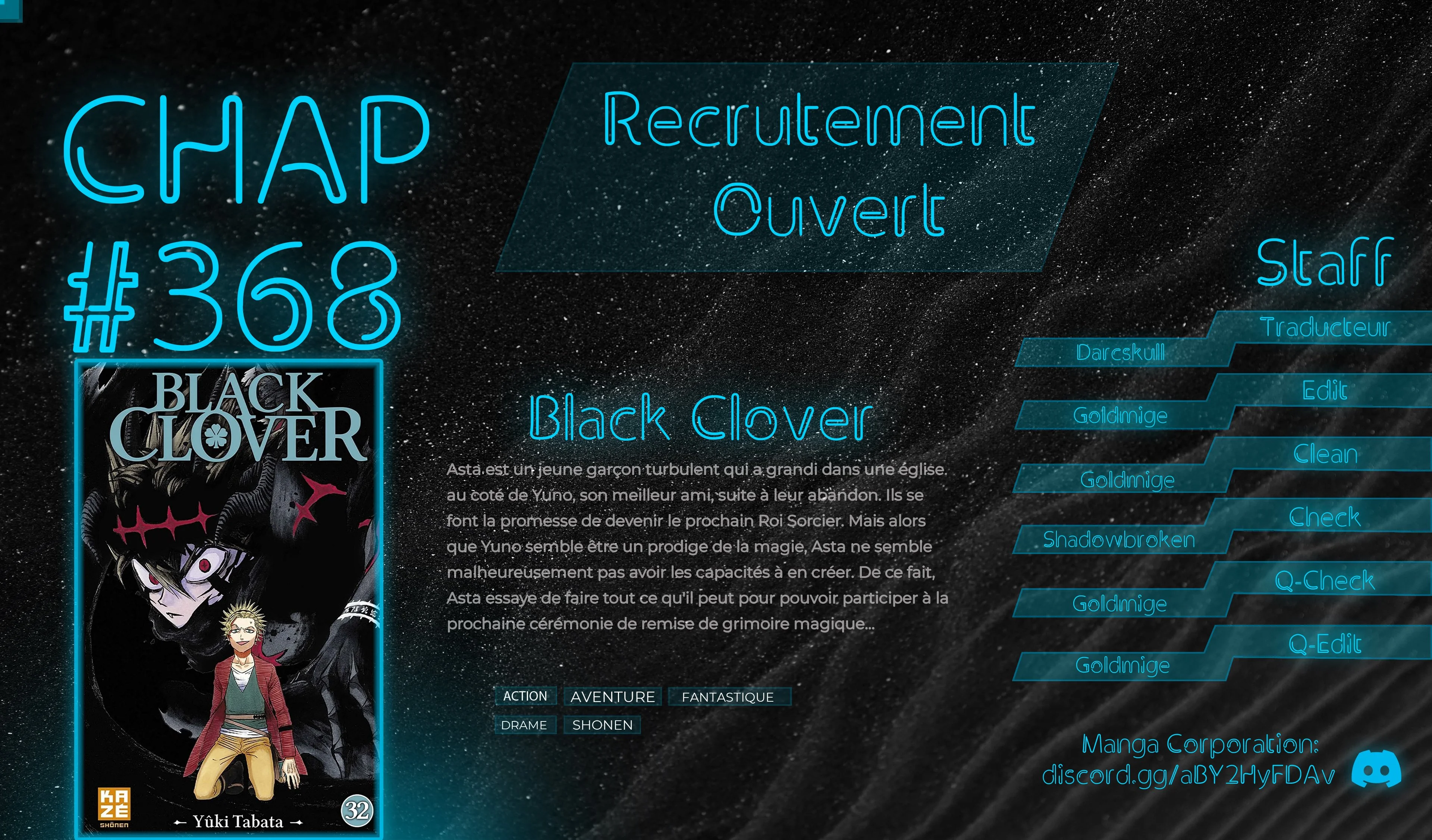 Read Black Clover FR Manga Online